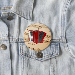 Accordion Music, popular design, Button