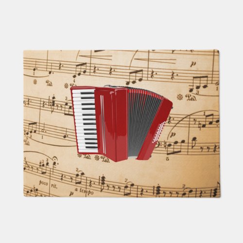 Accordion Music popular design Doormat