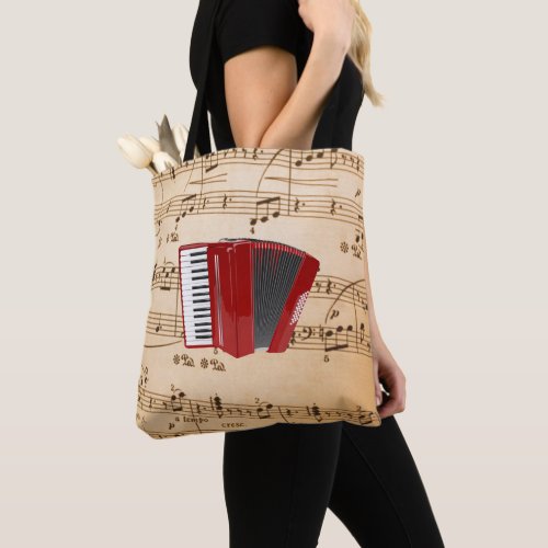 Accordion Music popular design Tote Bag