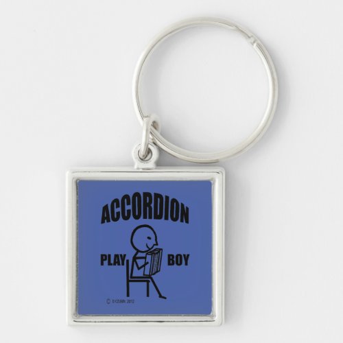 Accordion Play Boy Keychain