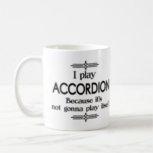 Accordion - Play Itself Funny Deco Music Coffee Mug