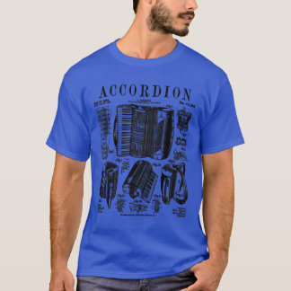 Accordion Player Accordionist Instrument Vintage P T-Shirt