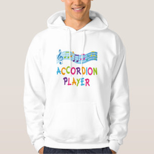 ACCORDION PLAYER COLORED HOODIE