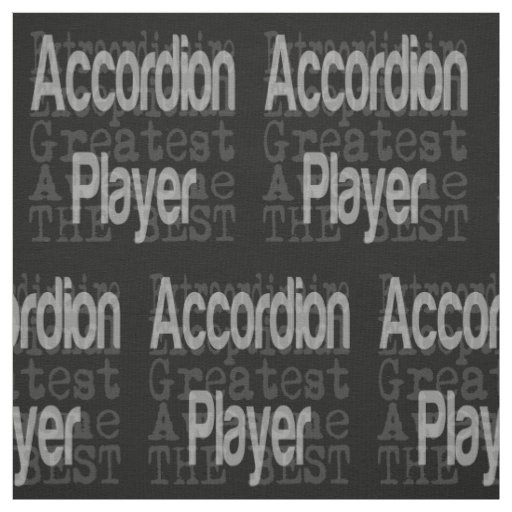 Accordion Player Extraordinaire Fabric