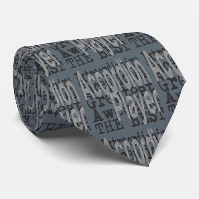 Accordion Player Extraordinaire Neck Tie (Rolled)