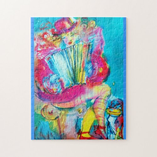 ACCORDION PLAYER IN THE NIGHT JIGSAW PUZZLE