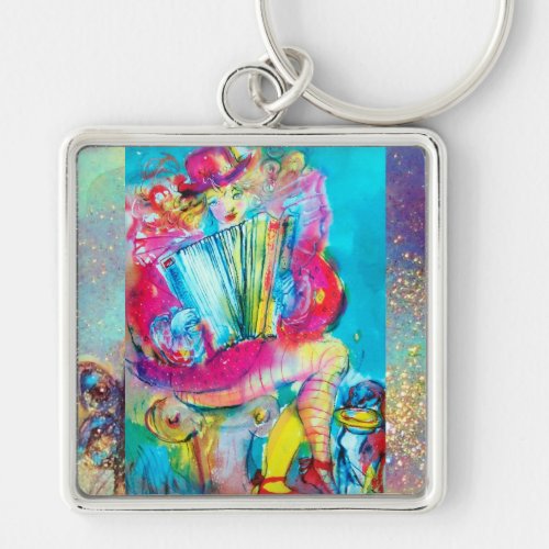 ACCORDION PLAYER IN THE NIGHT KEYCHAIN