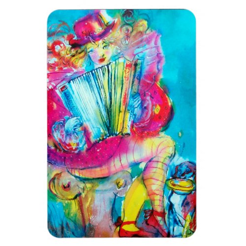 ACCORDION PLAYER IN THE NIGHT MAGNET
