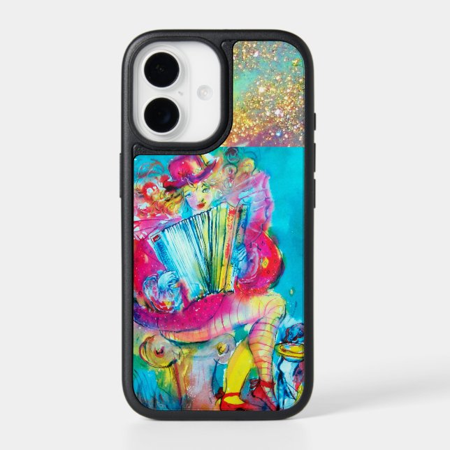 ACCORDION PLAYER IN THE NIGHT Music  Otterbox iPhone Case (Back)