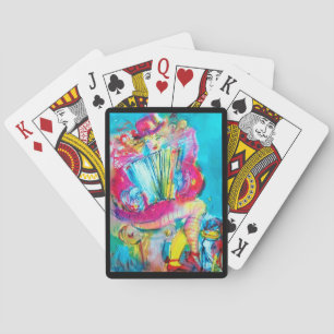 ACCORDION PLAYER IN THE NIGHT POKER CARDS