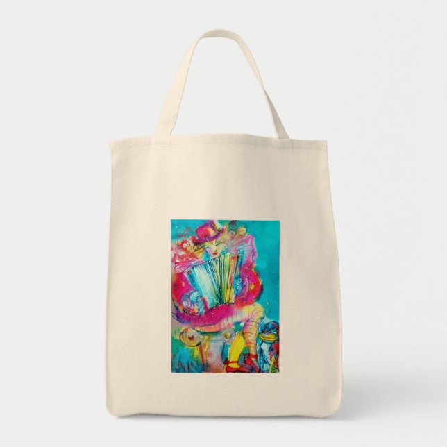 ACCORDION PLAYER IN THE NIGHT TOTE BAG (Front)