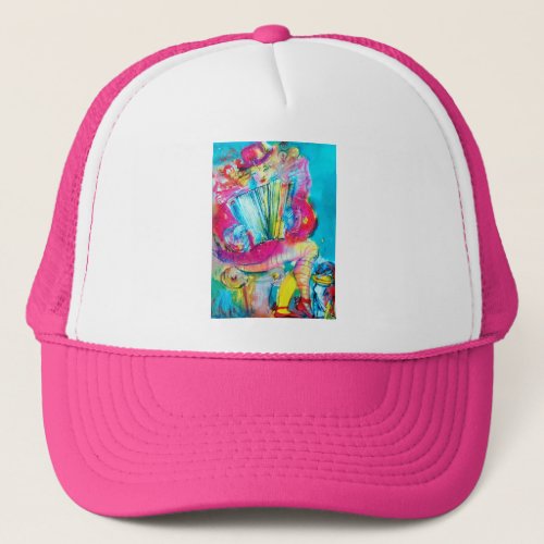 ACCORDION PLAYER IN THE NIGHT TRUCKER HAT