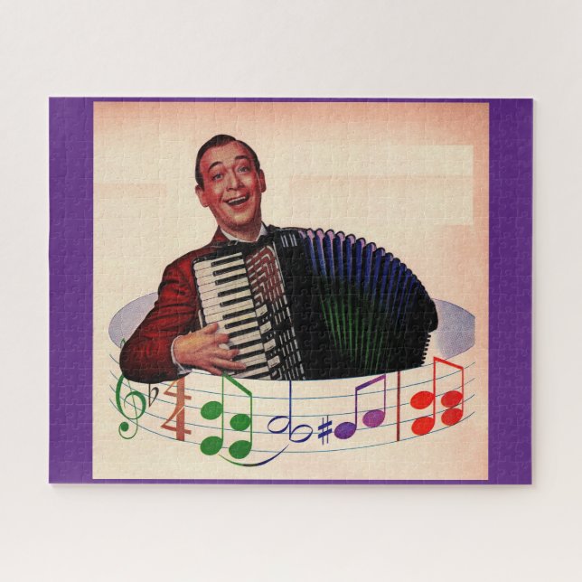 accordion player jigsaw puzzle (Horizontal)
