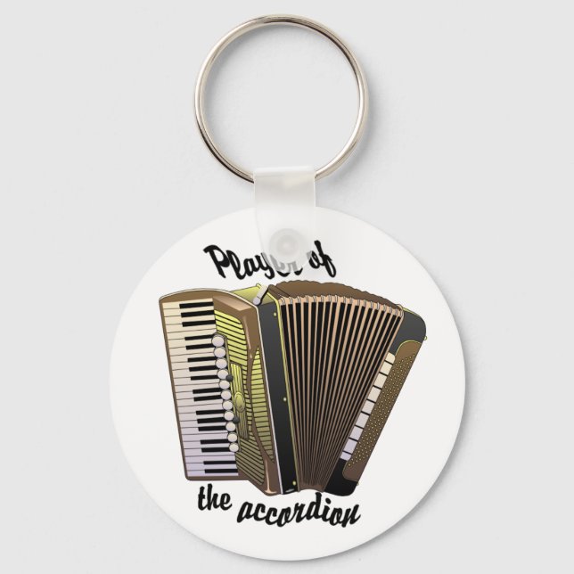 Accordion Player keychain (Front)