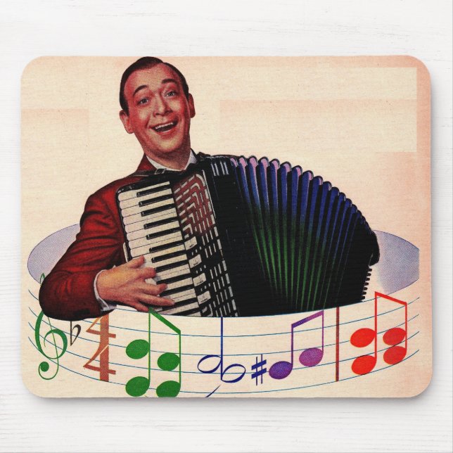 accordion player mouse pad (Front)