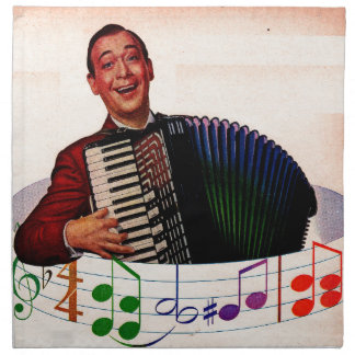 accordion player napkin