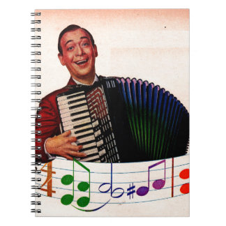 accordion player notebook