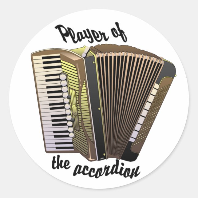 Accordion Player stickers (Front)