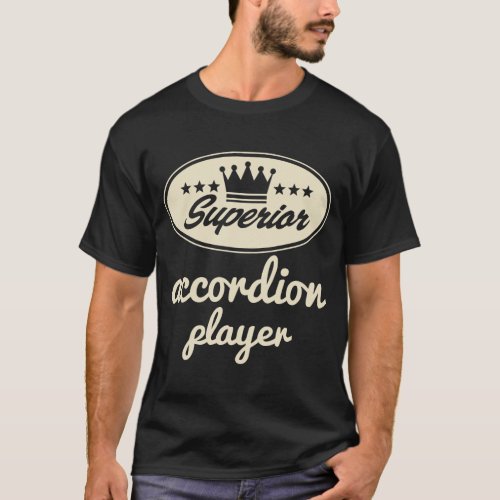 Accordion Player vintage logo T_Shirt