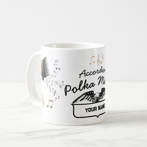 Accordion Polka Master Personalized Coffee Mug
