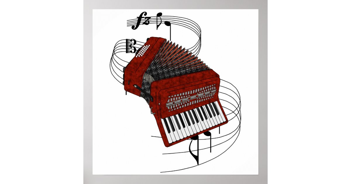 Accordion Poster Zazzle