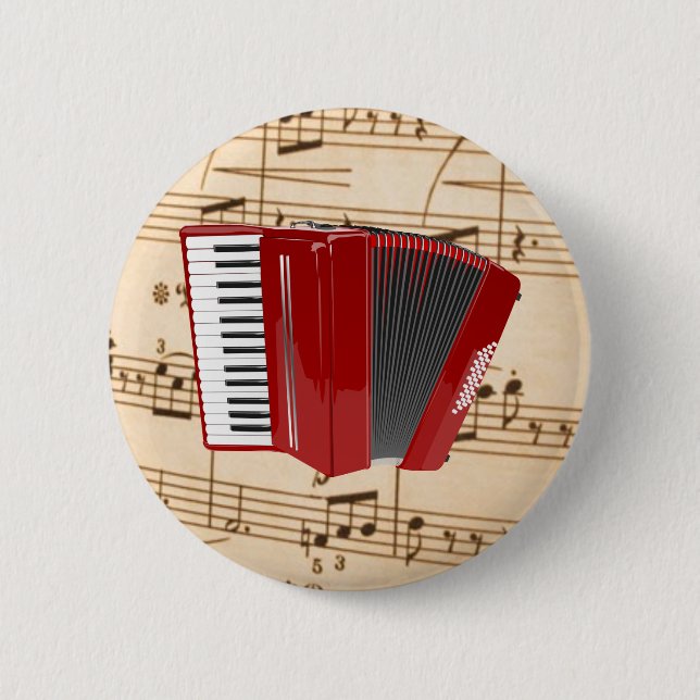 Accordion: Red Accordion  Button (Front)