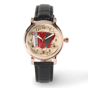 Accordion: Red Accordion Watch