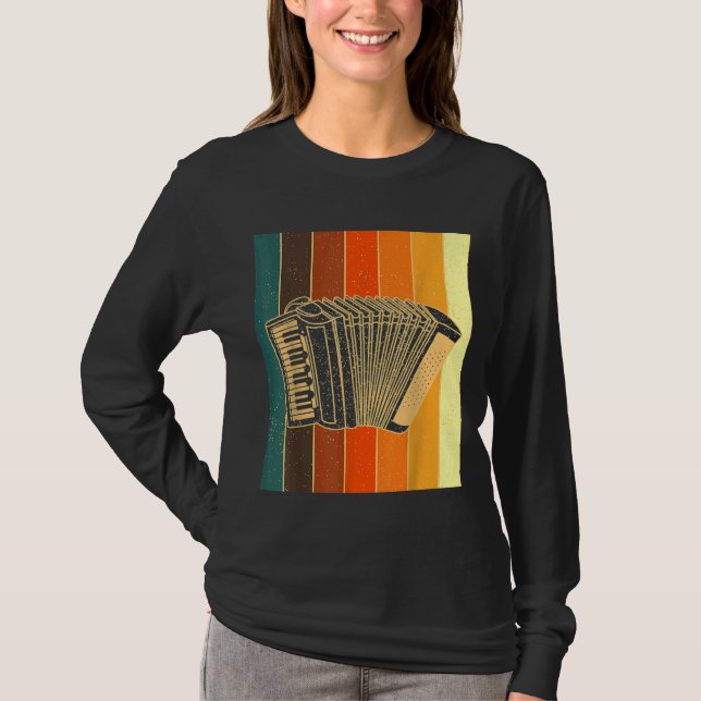 Accordion Styrian Accordion Retro Styrian Harmonic T-Shirt (Front)
