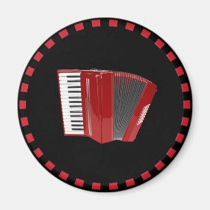 Accordion: The red accordion Magnet