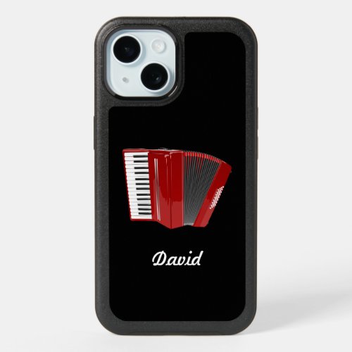 Accordion _ The Red Accordion template iPhone 15 Case