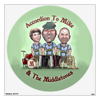 Accordion to Mike Wall Sticker