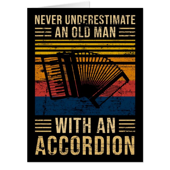 Accordion Underestimate Card (Front)