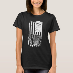 Accordion Us Flag - Accordion Accordionist Accordi T-Shirt