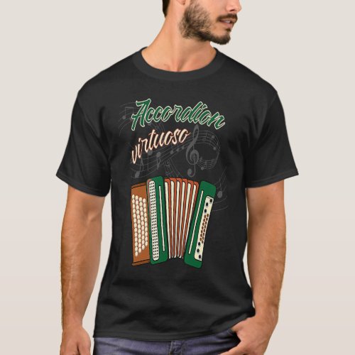 accordion virtuoso music instrument accordion play T_Shirt