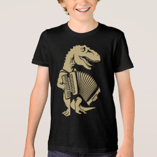 Accordionist Choir Instrument Dinosaur Air Accordi Tri-Blend Shirt