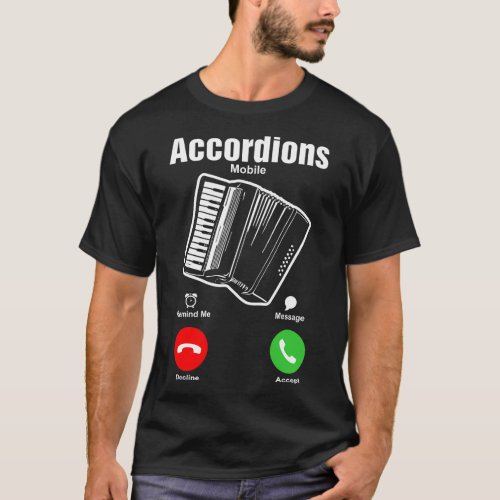 Accordions Mobile Tshirt