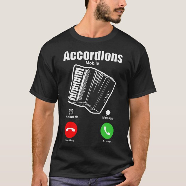 Accordions Mobile Tshirt (Front)