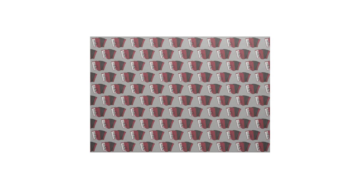 Accordions Music Musician Grey Fabric Zazzle