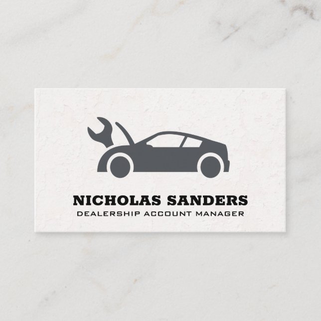 Account Manager | Auto Repair Shop Business Card (Front)