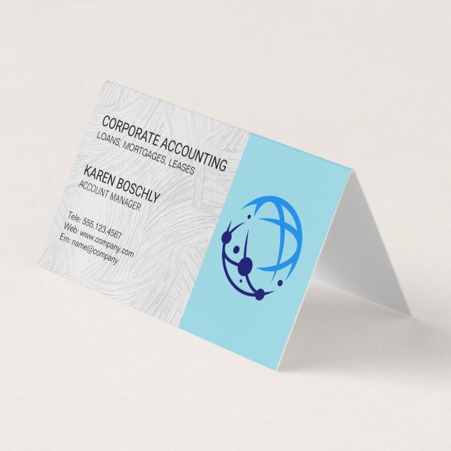 Account Manager | Corporate Global Logo Business Card (Front)