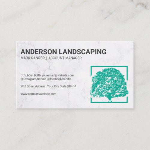 Account Manager  Finance  Tree Logo Appointment Card