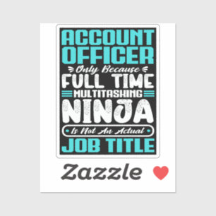 Account Officer Job Title Profession Skills Sticker