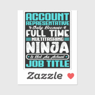 Account Representative Job Title Profession Skills Sticker