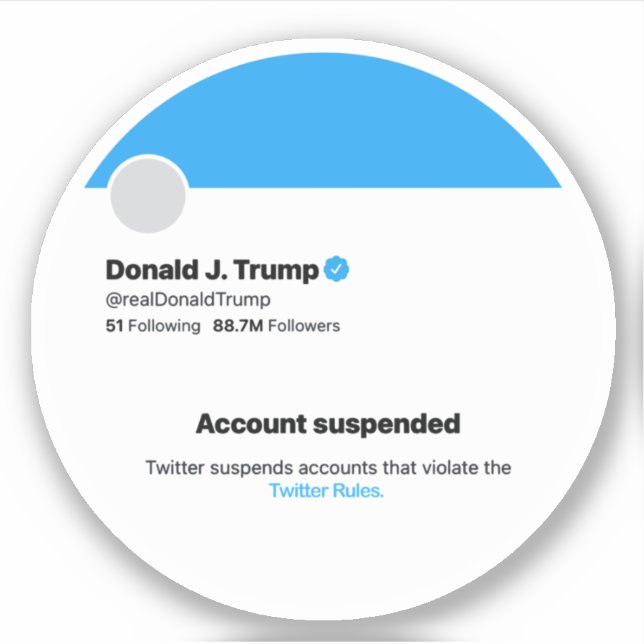 ACCOUNT SUSPENDED STICKER (Front)