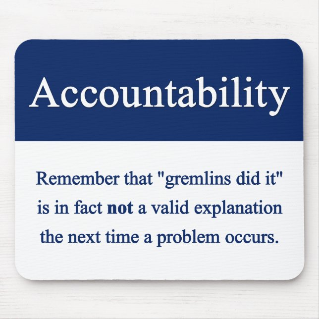 Accountability Mousepad (Front)
