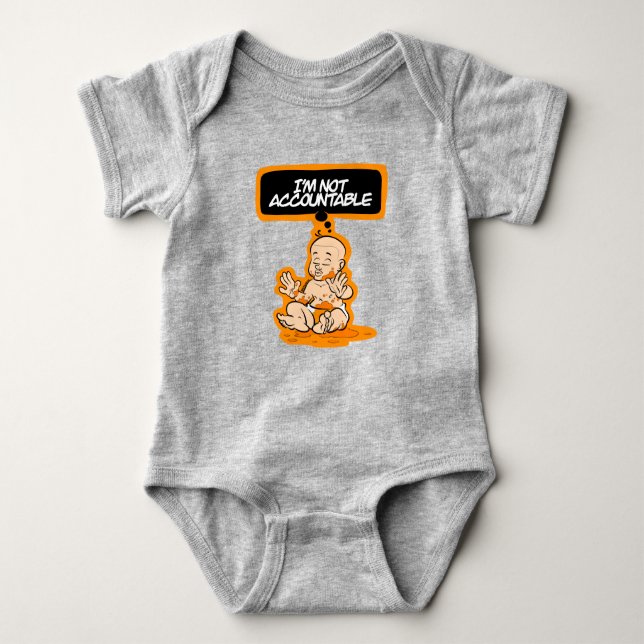 Accountable  baby bodysuit (Front)