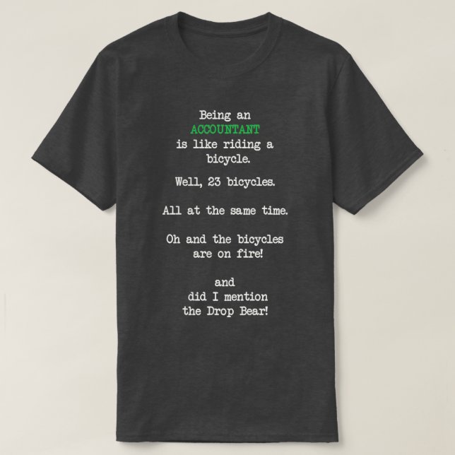 Accountant 15 T-Shirt (Design Front)