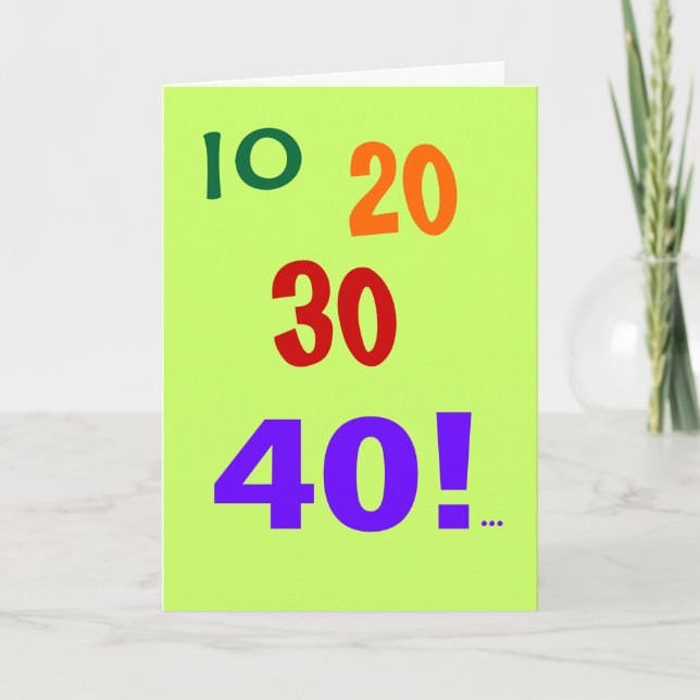Accountant 40th Birthday 40 Still Accounting CPA Card (Front)
