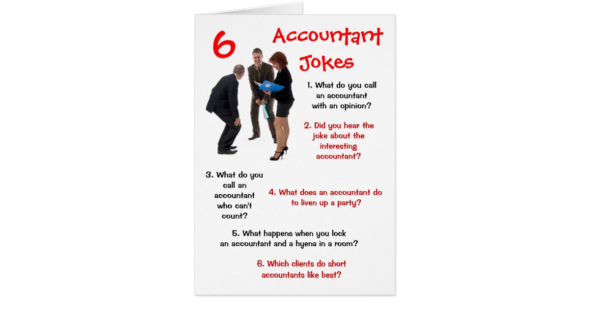 Accountant 6 Accountant Jokes Funny Birthday Card