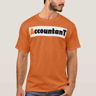 Accountant A Orange Color T-Shirt
